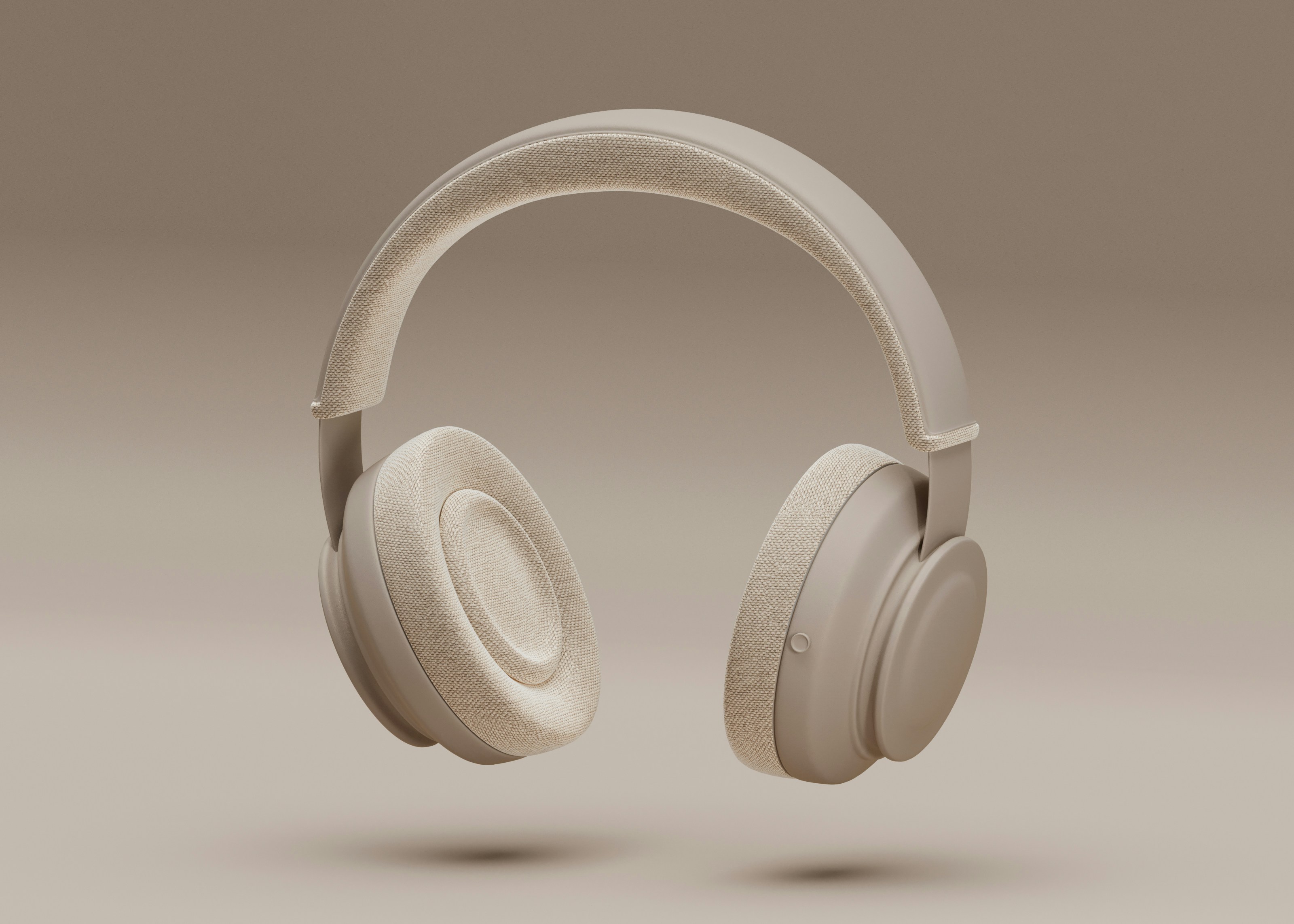 Over-ear fabric headphones