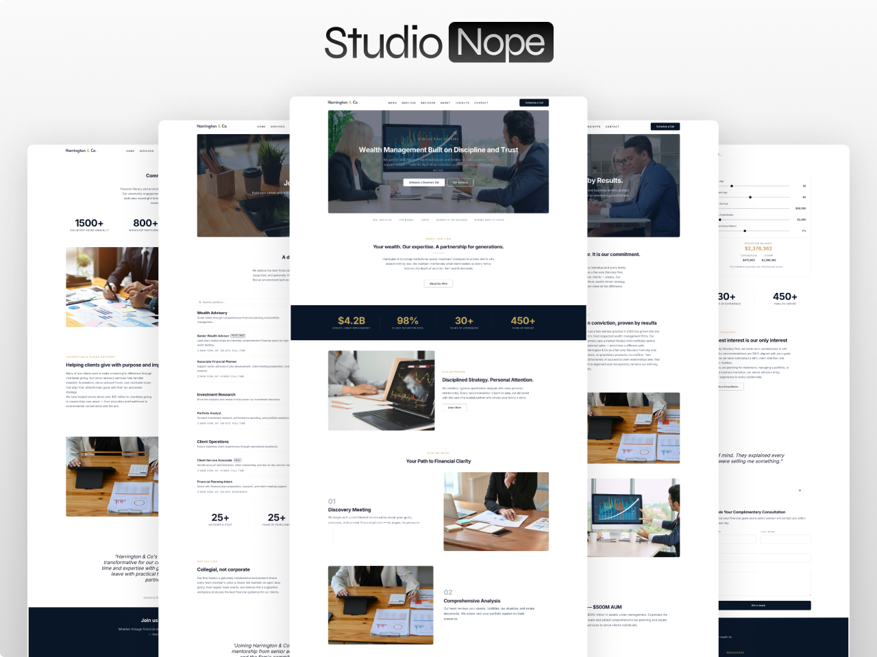 Harrington & Co HubSpot theme for wealth management firms